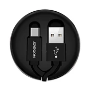 Joyroom S-M346 Uzatılabilir Type-C Hızlı Şarj ve Data Kablosu Siyah - 1