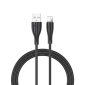 Joyroom S-M405 2.4A Lightning Şarj ve Data Kablosu PVC 2M Siyah - 1