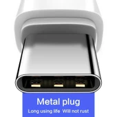 Joyroom S-M357S Mikro Şarj ve Data Kablosu 2A 1m Beyaz thumbnail 3