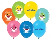 Baby Shark Balon Pastel Renkler ( 100 Adet ) - 1