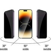 İphone 15 Anti Statik Tam Kaplayan Hayalet Kırılmaz Cam - 3