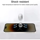 İphone 15 Anti Statik Tam Kaplayan Hayalet Kırılmaz Cam - 4