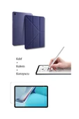 Galaxy A9 Plus 11 inç X210 Uyumlu Tablet Kılıfı Tablet Kalemi Ve Ekran Koruyucu Set thumbnail 6
