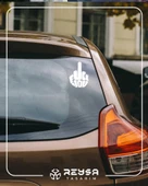 F*ck You Sticker 17x17 Cm Beyaz - 4