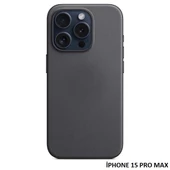 iPhone 15 Pro Max için MagSafe özellikli Mikro Dokuma Kılıf thumbnail 2