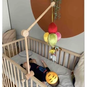 Beşik Dönence Seti 3 Parça ( 4'lu Dönence- Dönence Asma Aparatı - Kurmalı Müzik Kutusu ) thumbnail 7