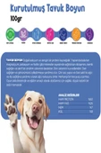 Kurutulmuş Tavuk Boyun Köpek Ödül Maması Çiğnemelik %100 Doğal Tüm Irklar İçin Yüksek Protein 100 g - 3
