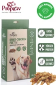 Kurutulmuş Tavuk Ayak Köpek Ödül Maması Çiğnemelik %100 Doğal Tüm Irklar İçin Yüksek Protein 100 g - 1