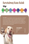 Kurutulmuş Kuzu Kulak Köpek Ödül Maması Çiğnemelik %100 Doğal Tüm Irklar İçin Yüksek Protein 100 g - 3