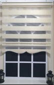 Zebra Stor Perde Altın Simli  Etek Dilimli ST 007  Altın 170 x 200 - 3