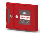 2" İKİ KAPAKLI CAM KAPAK 25 MT HORTUMLU 0.90 mm TÜP KABİNLİ YANGIN DOLABI TSE li  SIVA ÜSTÜ ALPEREN - 1