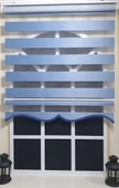 Zebra Stor Perde Mavi Etek Dilimli ST 006  Mavi 80 x 200 - 3