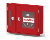 2" İKİ KAPAKLI CAM KAPAK 25 MT HORTUMLU 0.90 mm TÜP KABİNLİ YANGIN DOLABI TSE li  SIVA ALTI ALPEREN - 1