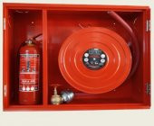 2" İKİ KAPAKLI SAÇ KAPAK 20 MT HORTUMLU 0.90 mm TÜP KABİNLİ YANGIN DOLABI TSE li  SIVA ALTI ALPEREN - 2