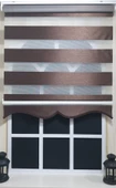 Zebra Stor Perde Kahverengi  Etek Dilimli ST 004  Kahverengi 110 x 200 - 3