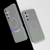 Samsung Galaxy S25 Plus Kablosuz Şarj Destekli Kılıf Mıknatıslı Duble Kapak thumbnail 5