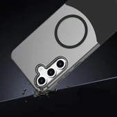 Samsung Galaxy S25 Plus Kablosuz Şarj Destekli Kılıf Mıknatıslı Duble Kapak thumbnail 10