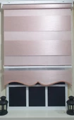 Zebra Stor Perde Pembe Geniş Bantlı Etek Dilimli ST 003  Pembe 100 x 200 - 4