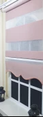 Zebra Stor Perde Pembe Geniş Bantlı Etek Dilimli ST 003  Pembe 100 x 200 - 1