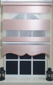 Zebra Stor Perde Pembe Geniş Bantlı Etek Dilimli ST 003  Pembe 100 x 200 - 3