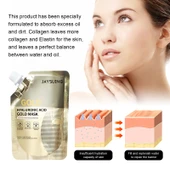 Retinol Altın Yüz Maskesi - Gözenek Temizleme, İnce Çizgi Azaltma, Cilt Sıkılaştırma, Nemlendirici - 100g - 12