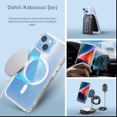 Gpack Apple iPhone 14 uyumlu Kılıf M-Safe Kablosuz Şarj Özellikli MPL Sert Mika thumbnail 2
