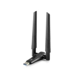 Usb Wıfı Adaptor Ac1200 2.4Ghz&5Ghz Rtl8812Bu Wifi5 Siyah UAC20 - 1
