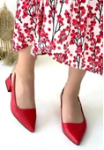 Morji Kırmızı Cilt Topuklu Ayakkabı thumbnail 3