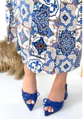 Lotta Mavi Cilt Topuklu Ayakkabı thumbnail 2