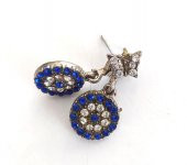 Nazar Boncuklu Kelebek Taşlı Küpe thumbnail 2