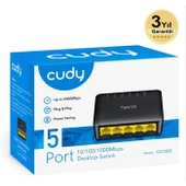 Cudy Gs105D 5 Port 10/100/1000 Yönetilemez Desktop Plastik Kasa Switch - 2