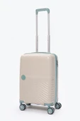 Elatae Exclusive Pro Polipropilen Kabin Boy Kırılmaz Valiz Bej - Mavi 5239 thumbnail 1