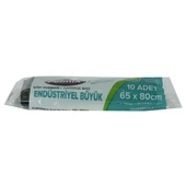 Polmix Çöp Torbası Endüstriyel Büyük Boy 65x80Cm 150G 50L 10 Adt - 4