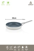 Sera Nova Yanmaz Yapışmaz Seramik Tava 30 cm – Beyaz - 4