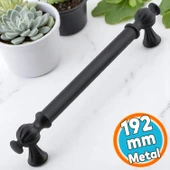 Mobilya Metal Kulp Mutfak Çekmece Dolap Dolabı Kapak Kulpları Kulbu Kulpu 192 mm Siyah 192 cm thumbnail 1