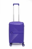 Elatae Exclusive Pro Polipropilen Kırılmaz 2'li Valiz Seti Orta Boy - Kabin Boy Mor 5239 thumbnail 4