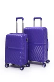 Elatae Exclusive Pro Polipropilen Kırılmaz 2'li Valiz Seti Orta Boy - Kabin Boy Mor 5239 thumbnail 1