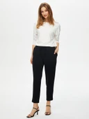 Kadın Yuvarlak Yaka Uzun Kol T-Shirt Faik Sönmez - 9