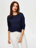 Kadın Yuvarlak Yaka Uzun Kol T-Shirt Faik Sönmez - 12