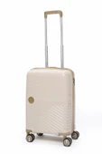 Elatae Exclusive Pro Polipropilen Kırılmaz 2'li Valiz Seti Büyük Boy - Kabin Boy Bej - Vizon 5239 thumbnail 5