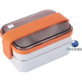 Vagonlife Çelik Pudra Koyu Gri Beslenme Kabı Sefer Tası 1200 ml BL20183 - 1