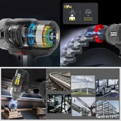 CAT DX73B 18Volt 1700/2100Nm Kömürsüz Profesyonel Şarjlı Somun Sıkma (Akü Dahil Değildir) - 7