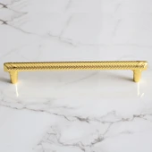 Mobilya Mutfak Çekmece Dolabı Dolap Kapak Kulpları Kulbu Kulpu 16 cm 160 mm Altın Metal Kulp thumbnail 4