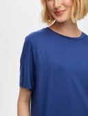 Kadın Yuvarlak Yaka Kısa Kol T-Shirt Faik Sönmez - 11