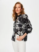 Faik Sönmez Kadın Monochrome Çiçek Desen Pamuk Vual 25YUS25GML054 thumbnail 6