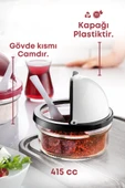 2 Adet Plastik Kapaklı Kaşıklı Baharatlık Seti- Tuzluk Şekerlik - 4