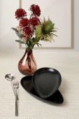 Keramika Mat Siyah Serenity Kayık Tabak 24 Cm 2 Adet 956 - 3