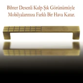 Mobilya Mutfak Çekmece Dolap Dolabı Kulpu Kulbu Kulpları Metal 160 mm Eskitme Antik Sarı thumbnail 3