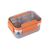 Çift Katmanlı Paslanmaz Çelik Öğle Yemeği Kutusu Turuncu Bl20182 - 1