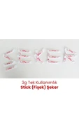 Balkan Tek Kullanımlık Stick Şeker 3g 500 Adet Çay Şekeri Kullan At Toz Şeker - 3